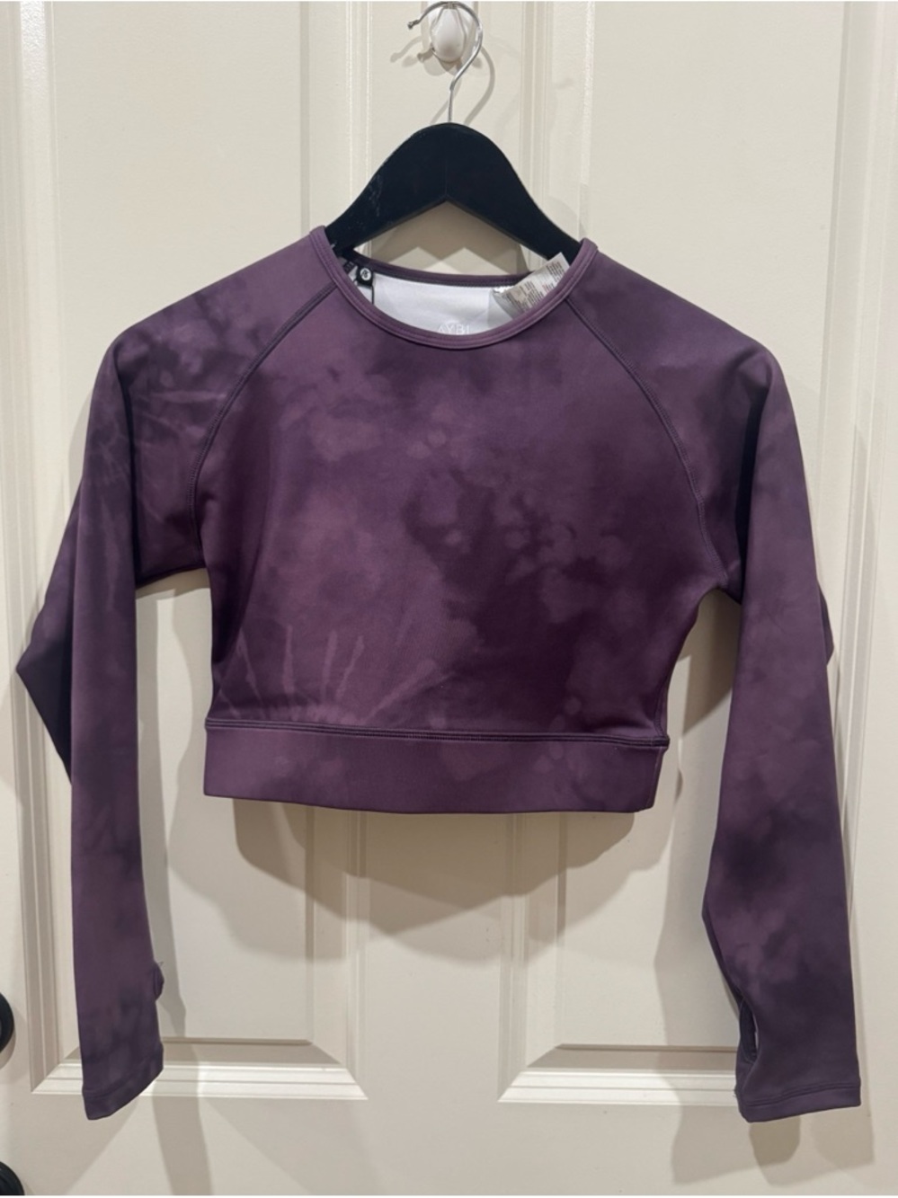 AYBL Seamless Tie Dye Long Sleeve Crop Top Size small - Picture 2 of 9